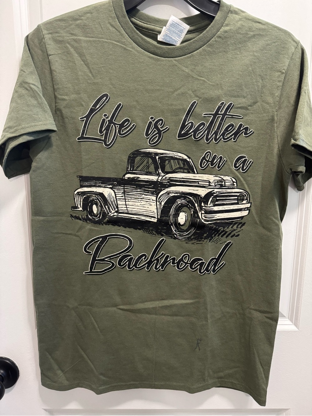 Olive 'Life is Better on a Backroad' Graphic Tee - Men